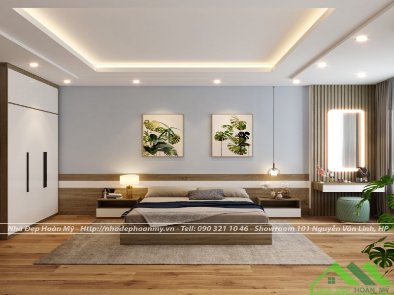 Phòng ngủ hiện đại đẹp, đơn giản, giá rẻ NDHM – PN176