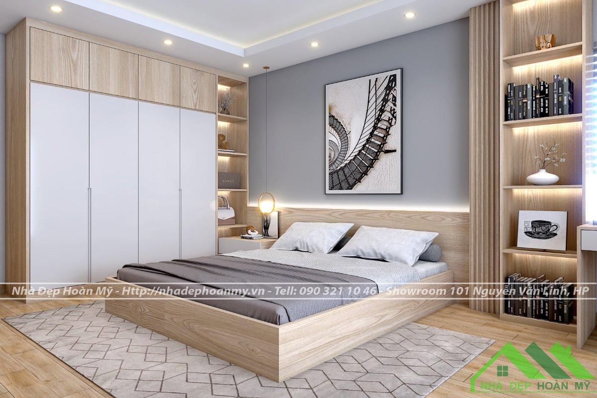 Phòng ngủ hiện đại đầy đủ tiện nghi NDHM – PN234