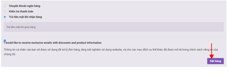 hướng dẫn đặt mua online bàn ghế ăn