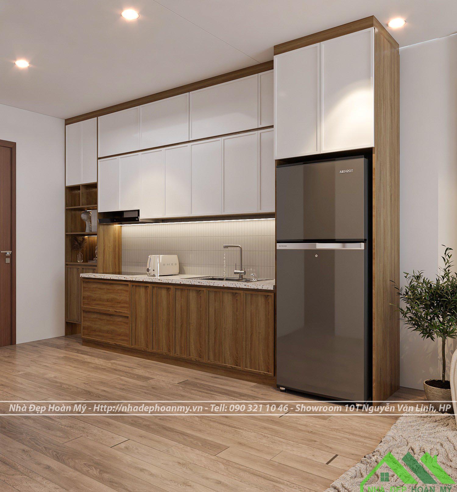 Các Yếu Tố Ảnh Hưởng Trực Tiếp Đến Báo Giá Tủ Bếp Melamine An Cường - Hình minh họa chuyên nghiệp tại Hải Phòng
