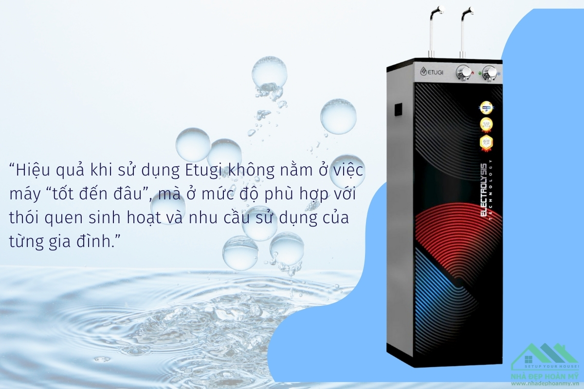 Máy lọc nước ion kiềm Etugi tại Hải Phòng